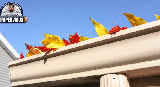 News - Prevent Roof Ponding, Leaks and Freeze–Thaw Damage This Autumn - Clearing leaves and debris from gutters to prevent roof ponding and leaks during autumn.